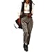 Womens Herringbone Tweed Single Breasted Waistcoat Casual Office Wear Vest Sleeveless Jacket