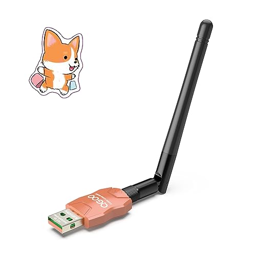 Class 1 Long Range Bluetooth Adapter for PC, QGOO USB Bluetooth Adapter for PC 5.3+EDR, Bluetooth Dongle Bluetooth Receiver Support Windows10/8.1/8/7?orange-244?