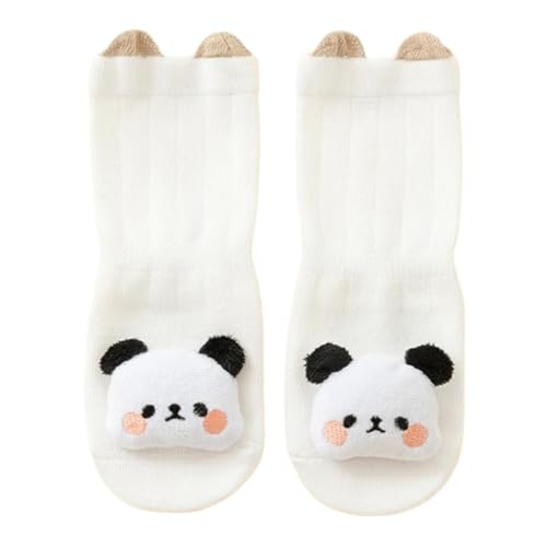 Cartoon Pattern Grippy Socks Baby Toddler Cotton Stockings With Soles For Girls Boys 0-3