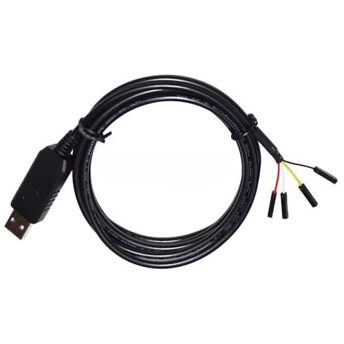 RIKYJIC FT232RL Chip USB to UART TTL-232R 3.3V 4P Serial Cable Download Cable TTL-232R-3V3(1.8 Meters)