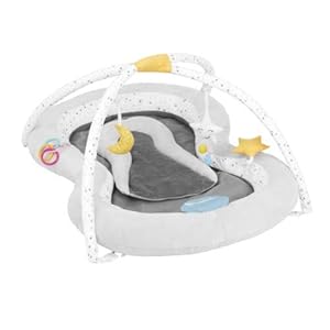 Badabulle – Baby Plush Playmat Activity Gym | Play Mats for Baby, Detachable Tummy Time Mat | Including Toys and Rattles…