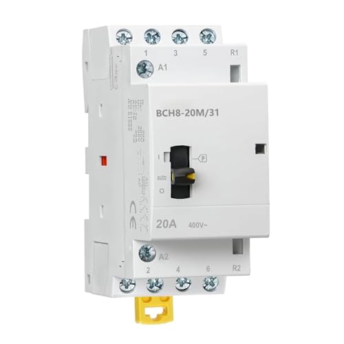 Contacteur CA 20A à commande manuelle et automatique 24V pour maison