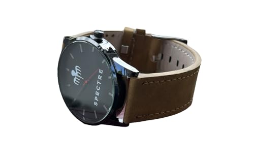 Non impermeabile Générique Orologio marrone spia Agent Secret Octopus Polpo Organizzazione + Scatola, Nero