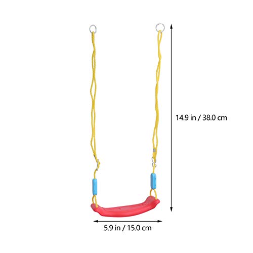 Hemoton Baloiço de Plástico Infantil Balanços Pesados ??Assentos Balanços Ajustável de Playground Ex