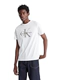 Calvin Klein Men's Monogram Logo Crewneck T-Shirt Brilliant White