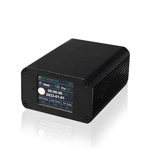 GPS-Synced NTP Server - High-Precision Network Time Protocol Device for Enterprise Data Centers - Reliable Global Satellite Time Synchronization Solutio(32ft Portable Antenna)