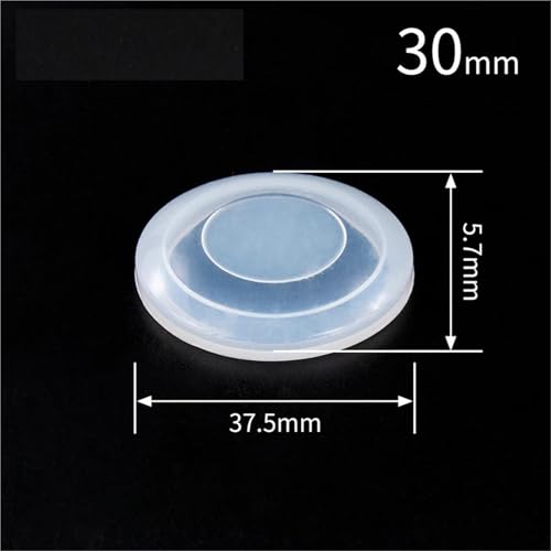 Tapa de interruptor de 25 mm de diámetro protector plástico redondo de 30mm 2