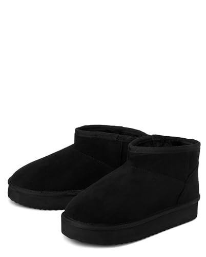 Image of The Children's Place Girls' Girls Mini Ankle Platform Boot, Faux-fur Lined
