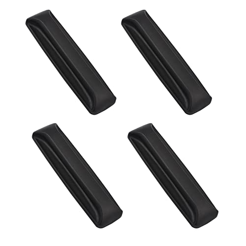 MOROBOR Tiradores autoadhesivos instantáneos para gabinete, 4 tiradores auxiliares para cajones con manija adhesiva para puerta corrediza de gabinete, ventana, cajón, tiradores auxiliares (negro) Cover