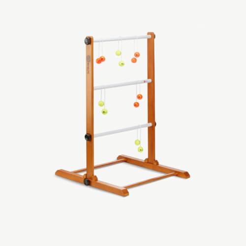 Uber Games Model 2021 - in Luxus Tasche - Profi Original Ladder Golf - aus massivem Hartholz, mit echte Golf-Bolas - Komplett und Perfekt - Outdoorspielzeug