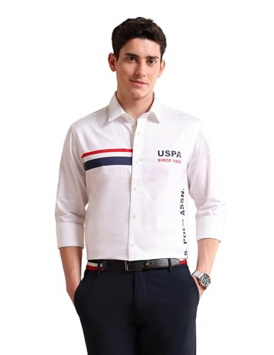 Image of U.S. Polo ASSN. Regular Fit Cotton Shirt for Men