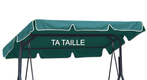 Ferocity Personnalisée Toit de Rechange pour balancelle Canopée pour Balancelle de Jardin balançoire Soleil Toit résistant au Soleil Ta Taille sur Commande...
