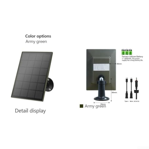 Panel solar exterior 6000mAh con doble salida para cámara de vigilancia 4
