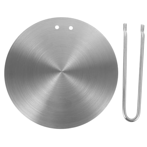 Garneck Difusor de Calor Acero Inoxidable con Mango Desmontable Placa Inducción Adaptador para Cocina Eléctrica y Gas Distribución Uniforme Calor para Ollas y Sartenes Inducción Fácil
