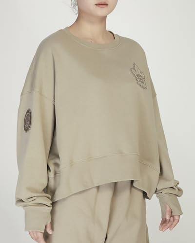 Sudadera NHL Pro Standard de mujer parda cuello redondo para invierno 3