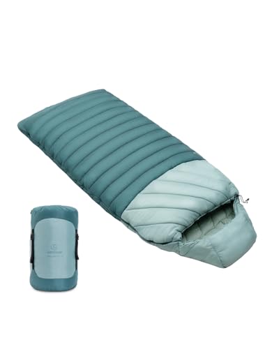 Justcamp Melvin XXL 4 Sac de Couchage 235x100 cm (LXL), Sac de Couchage rectangulaire 3 Saisons pour Adultes