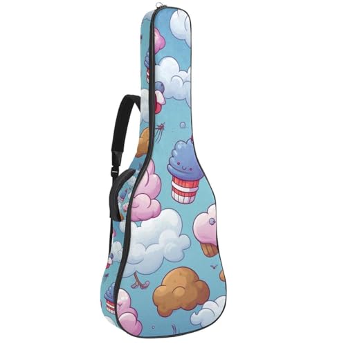 Sac pour guitare acoustique 101,6 cm multicolore avec étui de protection zippé antichoc