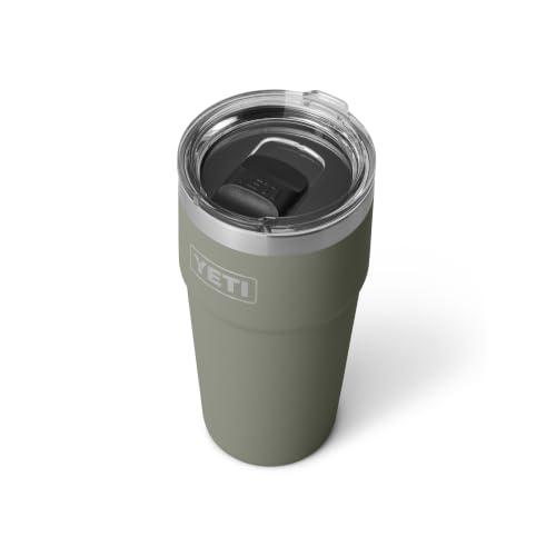 Image of YETI Rambler 20 oz Stackable Tumbler, Stainless Steel, Vacuum Insulated with MagSlider Lid