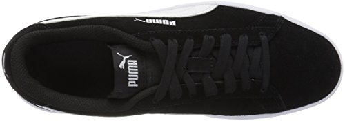PUMA Puma Smash 2 Sneaker, Black White, 6.5 US Unisex Big Kid
