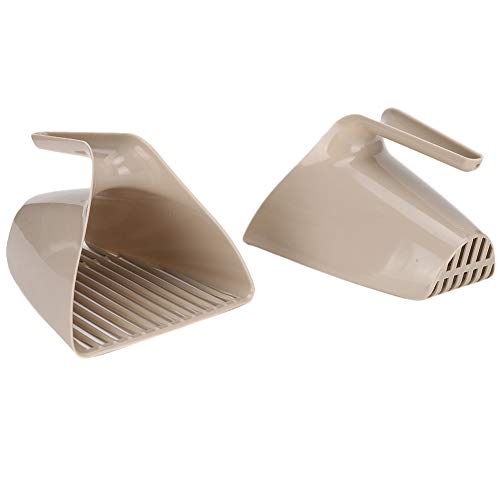 Yctze Patroca de Areia de Gato de 2pcs YCTZE Com Alça Ergonômica - Ferramenta de Limpeza de Vaso San