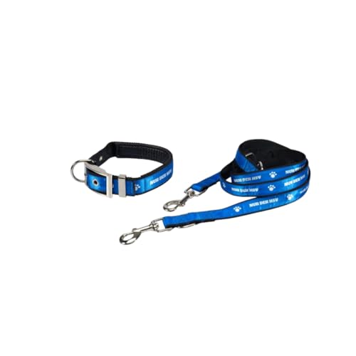 HSV Hundeleine und Hundehalsband als Set Hamburger SV Größenverstellbar blau