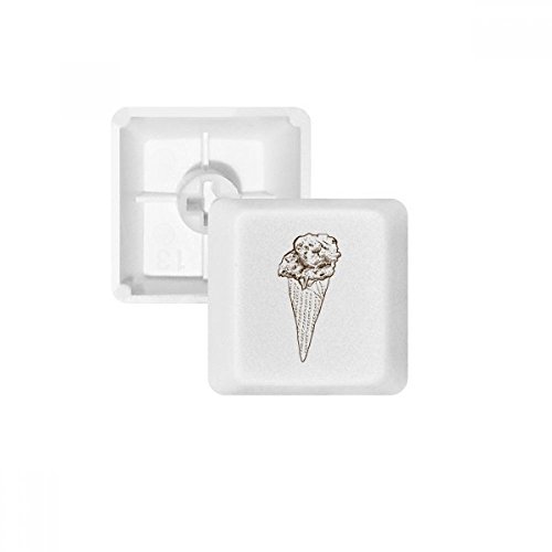 Touche clavier mécanique glace chocolat blanc souvenir d'enfance sans marquage