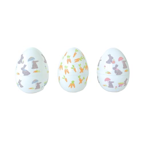 Daydream Society Bunnies in the Garden - Fillable Easter Eggs - Set of 24 Plastic Easter Eggs - Perfect for Easter Egg Hunts, Parties and more