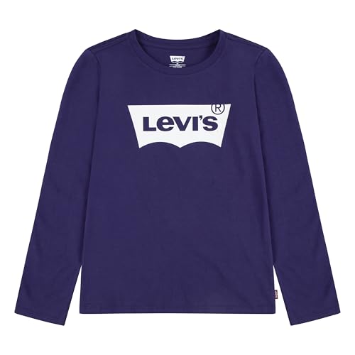 Levi's Baby-Mädchen LVG L/S Batwing Tee T-Shirt, Grape Levis, 10-11 Jahre