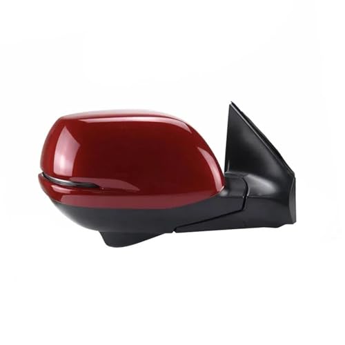 バックミラーアセンブリ サイドミラーアセンブリ に適合する CRV に適合する CR-V 2017-2022 自動電動折りたたみ式カメラヒーター付きターンシグナル 車のバックミラーアセンブリ(赤,17Wire R)