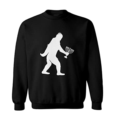 Tcombo Jewish Bigfoot - Sasquatch Judaism Toddler Fleece Crewneck Sweater
