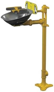 BRADLEY S19214Y Eye/Face Wash Station,Ped,Steel,15-1/2 W