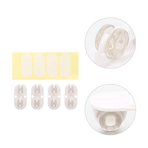 ULTECHNOVO 8Pcs Rodízios Giratórios Rodízios de Plástico para Móveis Rodízios de Caixa de Armazename