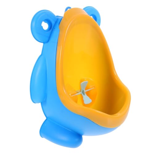Vaguelly シー男の子用トイレトレーナー 壁掛け式小便器 子供用ポッティ おしっこ練習用 ユニット型便器 自立排尿習慣 耐久性素材 省スペース設計 風車付き遊び心 アンパンマン形デザイン