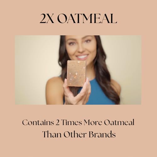 Aspen Kay Naturals Goats Milk, Honey & Oatmeal Soap Bar – with Organic Raw Honey, Goats Milk, Rolled Oats & Shea Butter - Exfoliating Soap – For All Skin Types - Handmade in Florida. 4.5 oz Bar