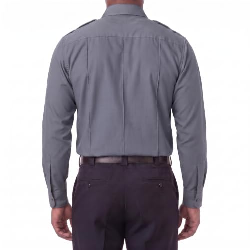 Image of First Class 100% Polyester Short & Long Sleeve Zippered Uniform Shirt 4 Pocket Hidden, Law Enforcement BDU Zipper Closure.
