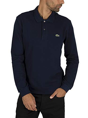 Lacoste L1312 Polo, Azul (Marine Blue), XS para Hombre