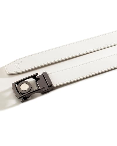 Image of Dartee Men's Golf Belt - Leather Ratchet Belt with Ball Marker, One-Size Adjustable Fit, Course and Casual Wear