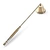 Candle Snuffer, Candle Snuffers Wick Snuffer Candle Accessory, Extinguish Candle Flame Safely with Long Handle Putting Out Fire (Gold Candle Snuffer)