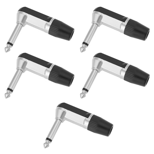 YINETTECH 5 Connecteurs Lot de Jack Mono TS 1/4