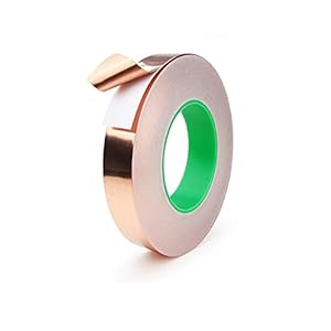 Foraco Kopertape, koperfolie tape met dubbel geleidende lijm, sterk hechtende koperen plaat EMI-afschermingstape voor…