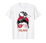 Polish Girl Poland girl Heritage Poland Flag T-Shirt