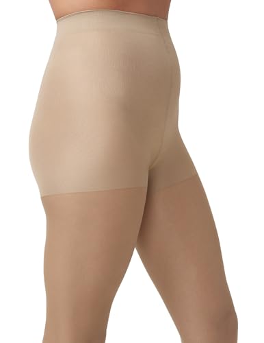 Image of HUE So Silky Control Top Sheer Tights for Women, Invisible Reinforced Toe