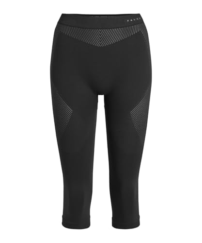 Image of Falke Women's Warm 3 /4 Tights 3 /4 Sport Tights Base Layer Bottom, Thermal Underwear, 1 Pair