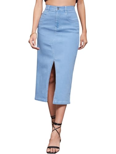 Image of Miss Chase Women Denim Skirt