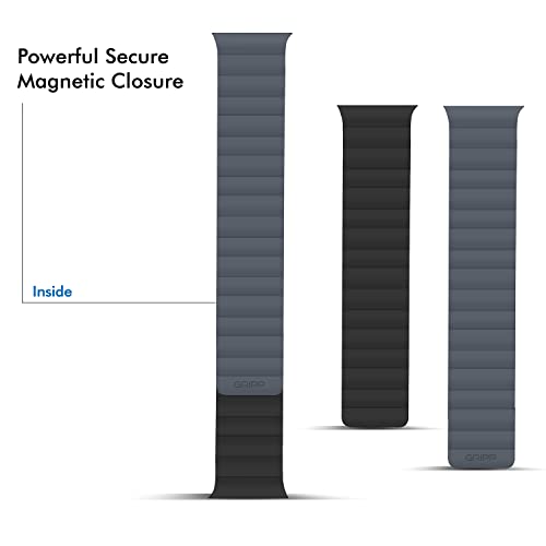 Image of GRIPP Reverser Premium Silicone Magnetic Watch Strap for 40mm /41mm /42mm, Watch Series 11 /10 /9 /8 /7 /6 /5 /4 /3 /2 /1, SE 3 /2 /1, Slim, Lightweight, Adjustable (Watch Not Included)