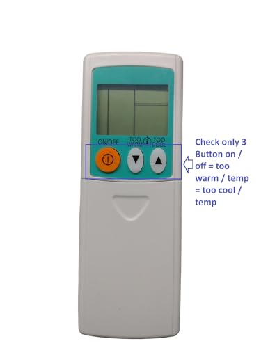 Image of AMAZOR Universal Ac Remote- Model 56A 56B 56C Compatible with Mitsubishi Ac Remote Original | Suitable for 1 | 1.2 | 1.3 | 1.5 | 1.8 | 2 | 2.2 | 2.5 | 3 Ton Split and Window Air Conditioner