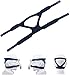 COONLINE CPAP Headgear Replaces Universal Ultralight Comfort Gel Full Mask Replacement Part Breath Machine Head Band Fit for Respironics Resmed Resmart Without Clips, Blue