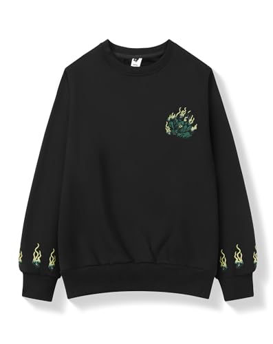 Niepce Inc Japanese Streetwear Men's Embroidered Graphic Crewneck Sweatshirt2
