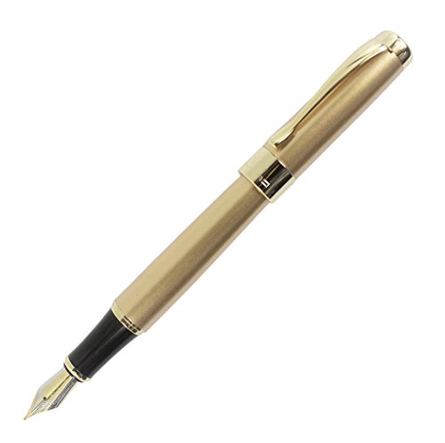 Gullor Jinhao18KGPMサイズのペン先万年筆コンバーターを含む - シャンパン金色
