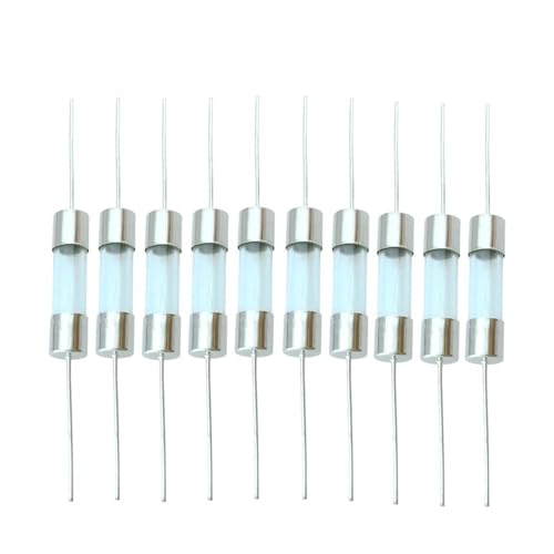 Fusible en verre 6x30mm 20A fast blow à action rapide avec broche pour circuit, lot de 10pcs